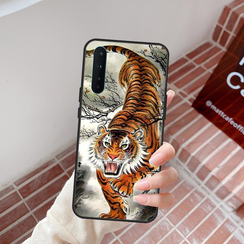 Japanese Tiger Case For OnePlus Nord 5 CE 2 3 4 Lite N20 N30 OnePlus 15 13 12 11 10R 13R 10T 13T 12R Cover