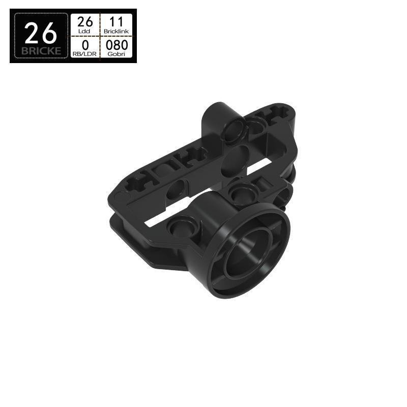 BRICKE Brick Suspension Drive Axle Steering Knuckle Housing - Compatible with LEGO 92908 Building Blocks 9 pcs