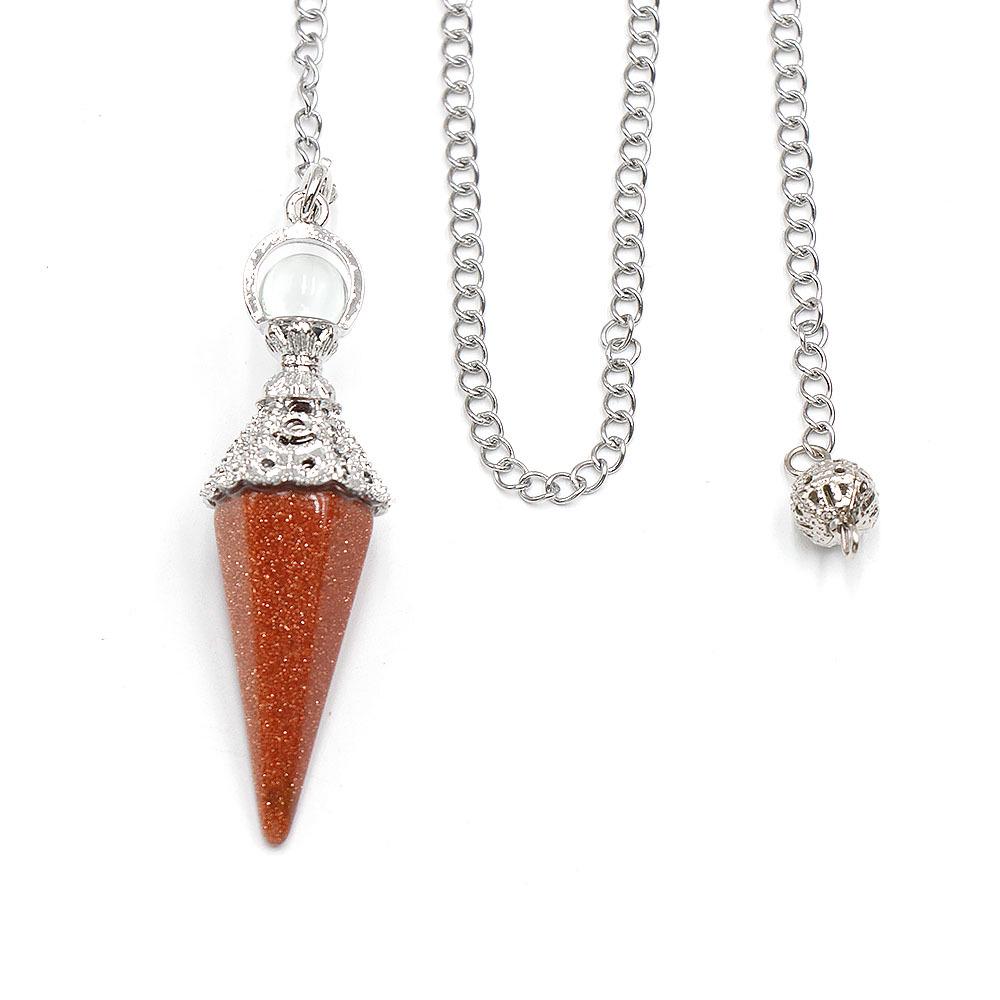 European & American Style Natural Crystal Hexagonal Pendant: Dual-Purpose Retro Jewelry