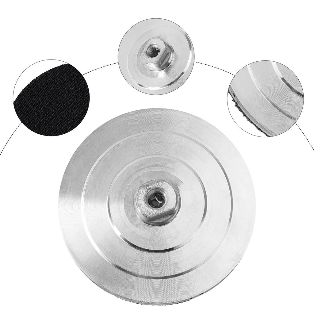 1 Pcs 4inch Backer Pad Diamond Polishing Pad Aluminum Base Backing Holder For M14 M10 For Polisher Tools