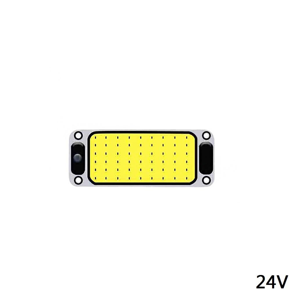 

87LED 12-24V автомобильная светодиодная полоса для чтения, ночная лампа для внутреннего освещения, потолочный светильник с выключателем для фургона, грузовика, кемпера, лодки