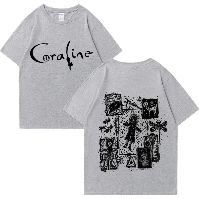 Caroline Movie Graphic Retro T-shirt 2025 Men's Fashion Retro T-shirt 100% Pure Cotton short-sleeved Men's T-shirt