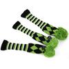 3Pcs Polyester Wool Knitting   Putter Head Cover Wooden   Headcovers Accessory