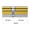 Common Security Door Lock Brass Cylinder  Anti Pry Stainless Steel Anti-collision Beam Class C Cylinder 10 Alloy Keys Key Lock