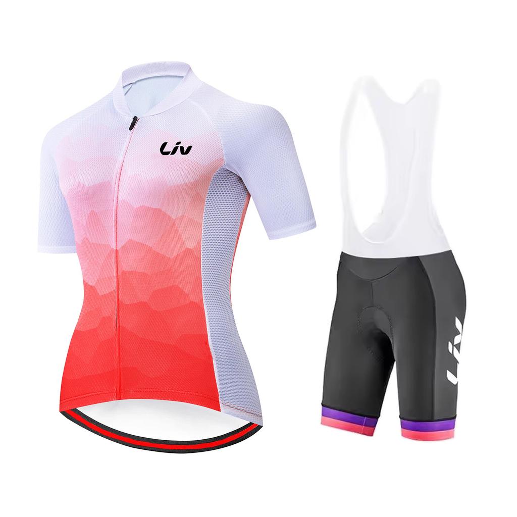Suit Set Women Cycling Jersey Short Sleeved  Breathable Outdoor Cycling Bib Quick Drying Sports Shirt 2026 Summer Breathable Cycling Suit