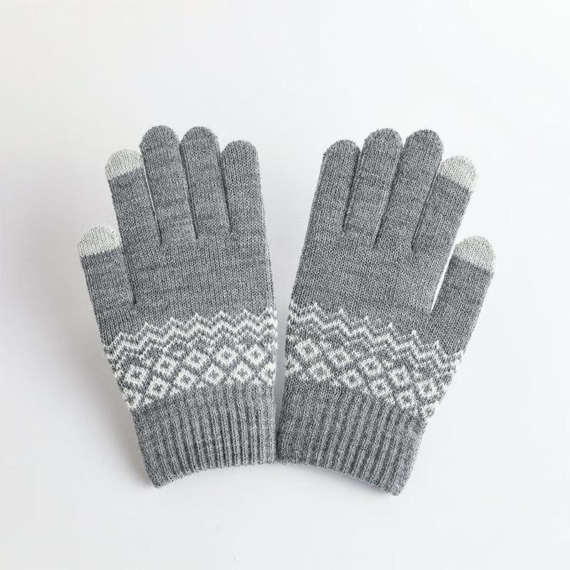 

Yishan Yisi Wave Pattern Touchscreen Warm Gloves One Size