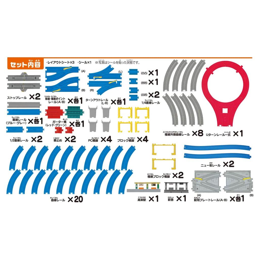 TAKARA TOMY Plarail Run Cool with 20 DX Rail Kit Train Toy Ages 3 and Up Let's Layouts!