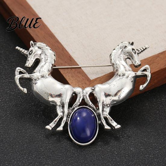Horse Pin Brooch Exuding Elegance Power Bold Sophisticated Design Retro