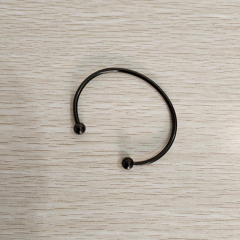 New Fashion Accessories Can Be Freely Diy Open Ball Head Fine Polishing With Thread Waterproof Metal Stainless Steel Bracelet
