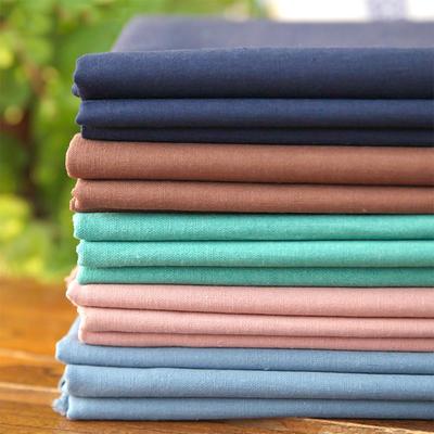 50x140cm Solid Color Linen Cotton Fabric For Handmade Sewing Bag Pillow Summer Quilting Clothes Ramie Organic Fabrics Home Decor