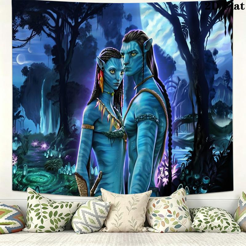Avatar Wall Tapestry Aesthetic Wall Hanging Printed Fabric Blanket Decorative Tapestries for Bedroom Living Room Home Decor