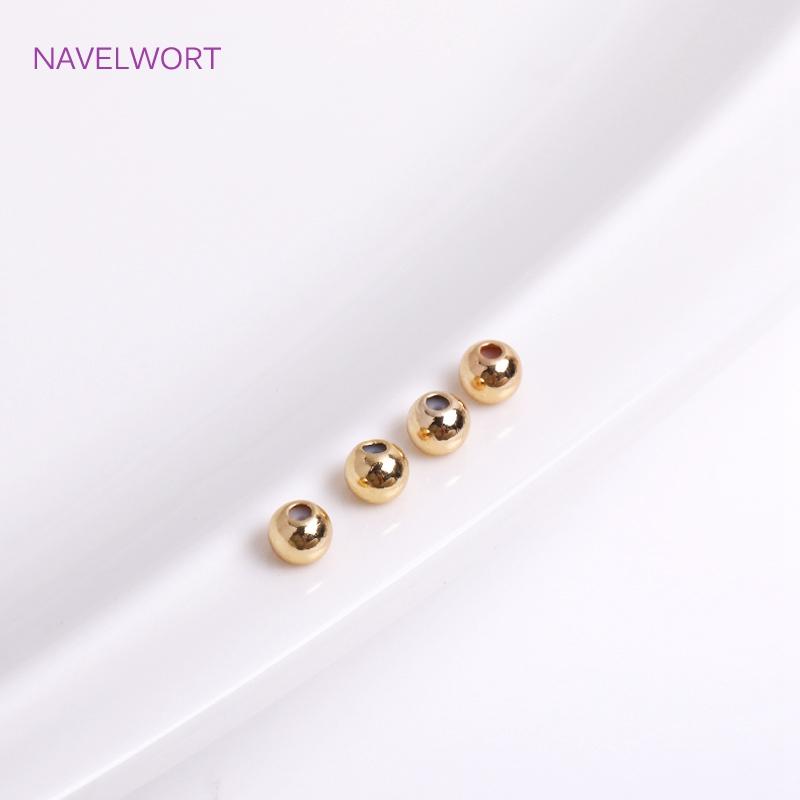 

18K Gold Plated Insert Silicone Spacer Beads Accessories For Jewelry Making Findings 10 pieces