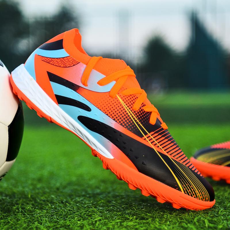 New Mens Soccer Shoes Boys Adults Futsal Sports Football Boots Grass Cleats Indoor Outdoor Ultralight Long Spikes Turf FG/TF