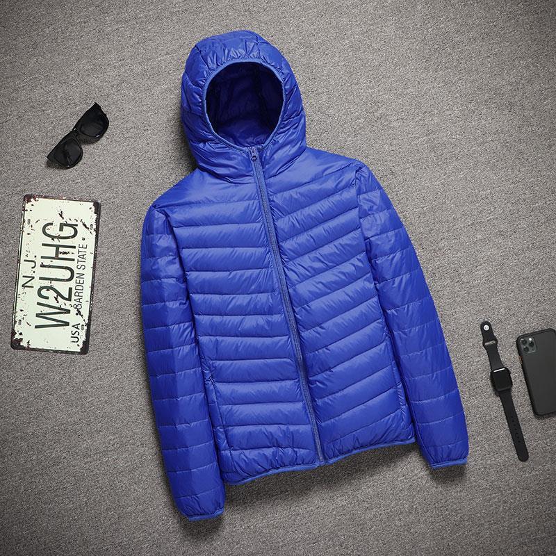 Men's Ultra-Thin Lightweight Down Cotton Jacket, Large Size, Cold-Proof, Short, Off-Season Clearance