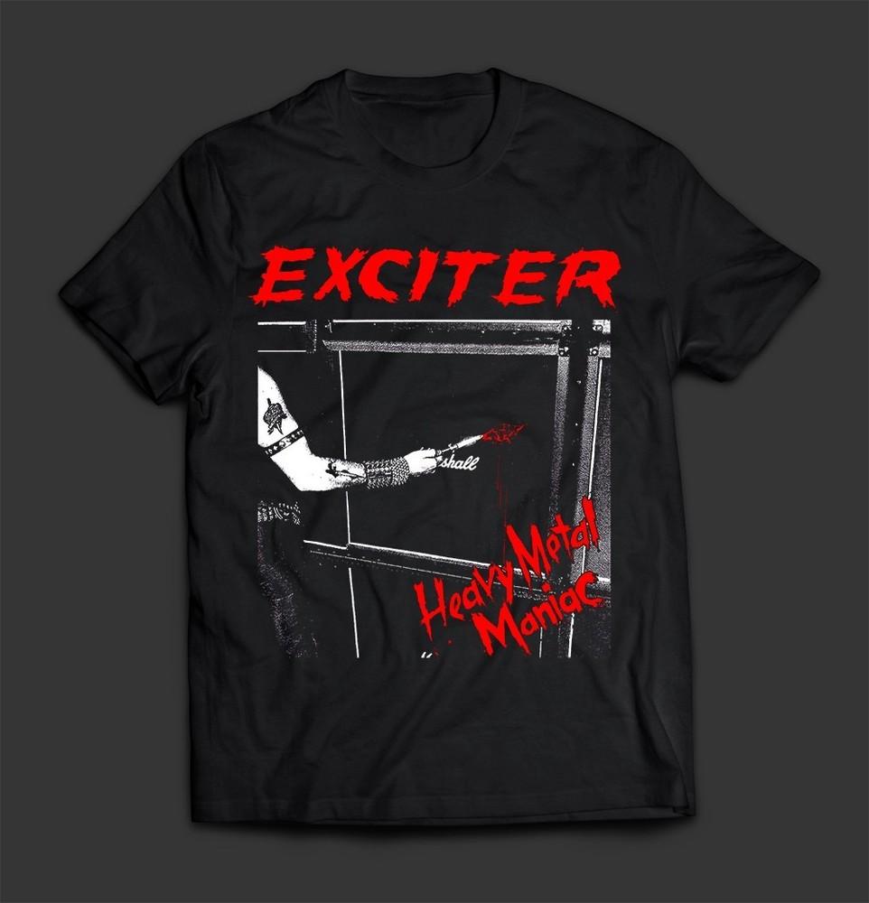НОВЫЙ Футболка унисекс с принтом Exciter Band черный хлопок все размеры S-5XL Подарок для фанатов Футболка унисекс HD329 S 1990₽