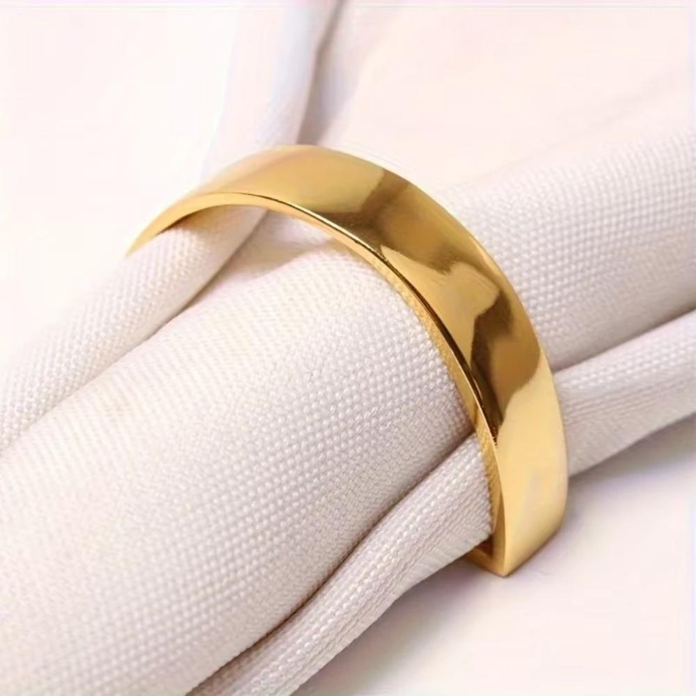 1/6/12pcs Metal Napkin Holder D-shaped Dinnig Table Decoration For Wedding Birthday Party