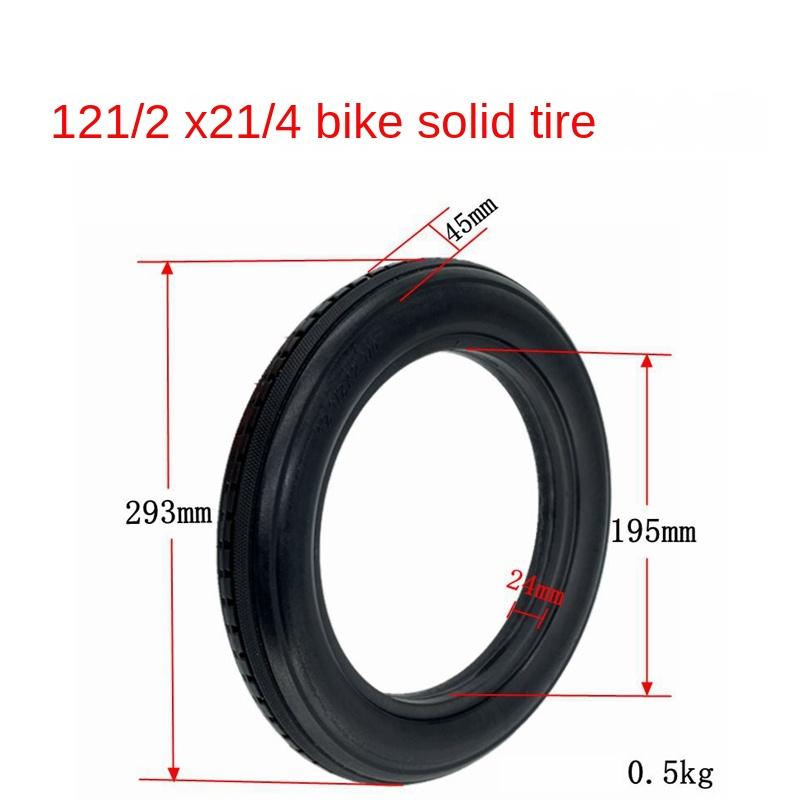 12 Inch Solid Tire 1/2 X