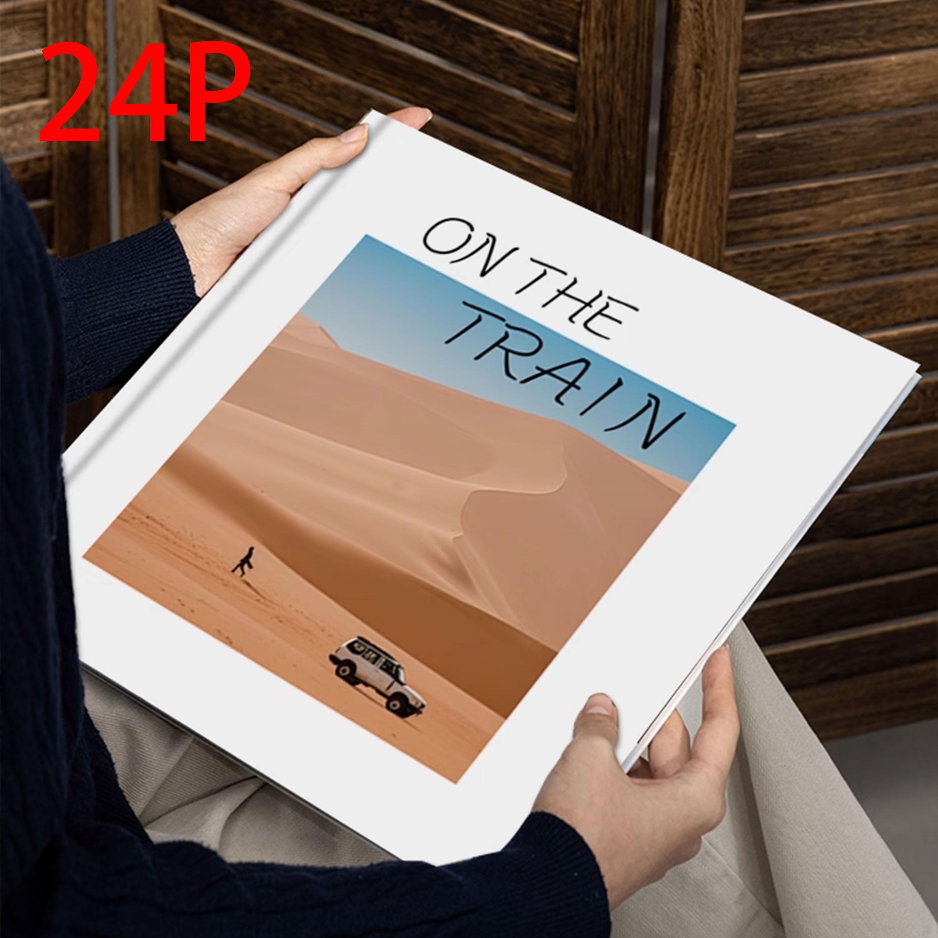 

Custom Personalized Travel Photo Album Scrapbook - Layflat Binding & Hardcover - 10/12 Inch Square - 24 to 170 Photos 24X24 CM