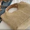 Bohemian Style Beach Bag Large Capacity Raffia Shoulder Bag Fashion Weave Straw Bag  Travel