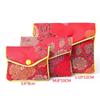 Floral Chinese Handmade Zipper Brocade Coin Purse Wallet Handbags Jewelery Storage Jewelery Bag