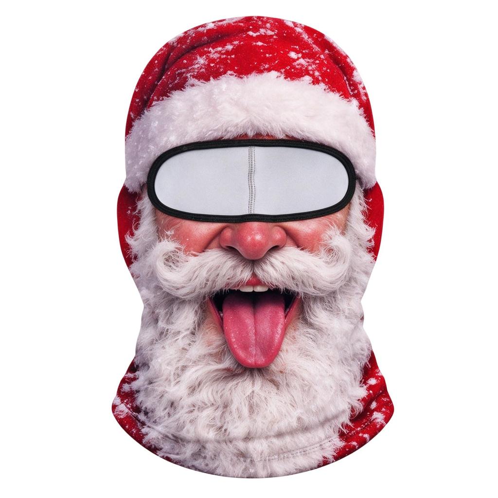 Nowość Maska Narciarska z Twarzą Starca, Zimowa Wiatroszczelna Pełna Twarz z Pełnym Drukiem 3D, Okulary przeciwsłoneczne nie są dołączone