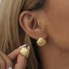 Gold Fashionable Shell Earrings For Women Simple And Elegant Design