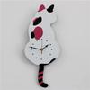Wall Clock Creative DIY Cat Acrylic Wall Clock with Swing Tail Pendulum for Living Room Bedroom Home Decor Battery Not Included