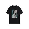 Lining Sports Fashion Series Round Neck Printed Short Sleeve T-Shirt Men Tops Black AHSR997-1