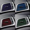 10 Pcs Car Air Conditioner Outlet Decorative Soft Strip Accessories Auto Interior Grille Decorative Strip Universal U-Shaped