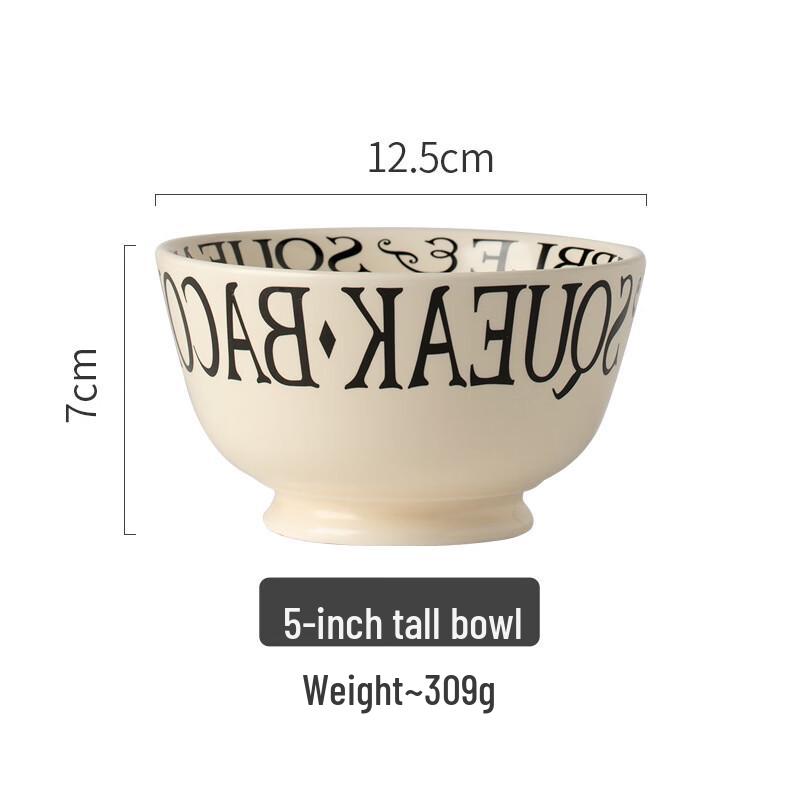 GOYN 5-inch Ceramic High-Footed Bowl Set (3-Pack)