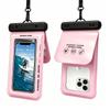 2er-Pack Dual-Fach IPX8 Wasserdichte Handytasche TPU Touchscreen Trockentasche Passt für 7,5 Zoll Handy Verstellbare Lanyard Strand Schwimmen