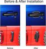 5pcs/Set Car Door Handle Bowl Decor Cover Sticker Exterior Cup Trim For Jeep Wrangler JL 4-Door 2018 -2025