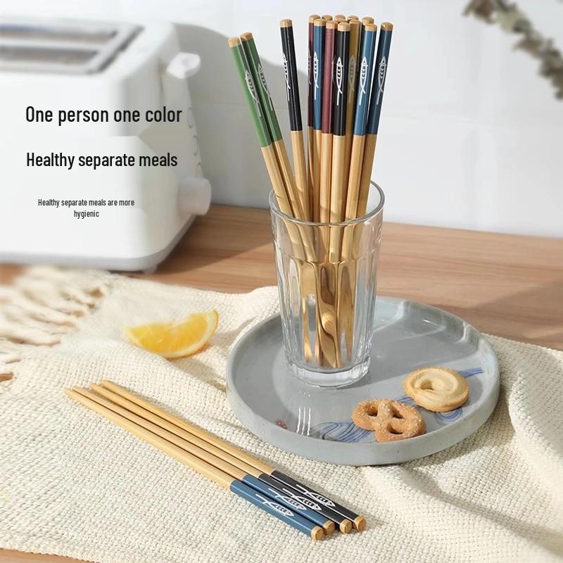 Anti-Schimmel Bambus Essstäbchen: Rutschfest, Langlebig, Individuell, Familienfreundlich