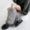 Women's Thick Fuzzy Leg Warmers Soft Plush Boot Covers Toppers for Costume Parties Winter Fashion Accessory Leg Gaiters