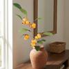 Luxury Artificial Loquat Fruit Branch Faux Loquat Fake Plants Simulation Fruit Tree  Gift