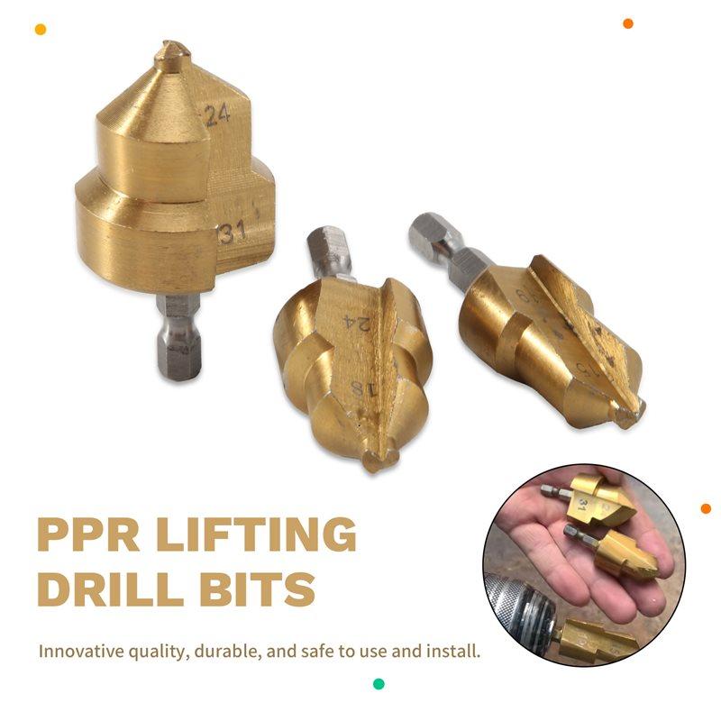 Fresh New Upgraded PPR Lifting Drill Bits, Water Pipe Hole Expander, 4/6 Water Pipe Hole Puncher, Plumber, Hole Expansion Tool