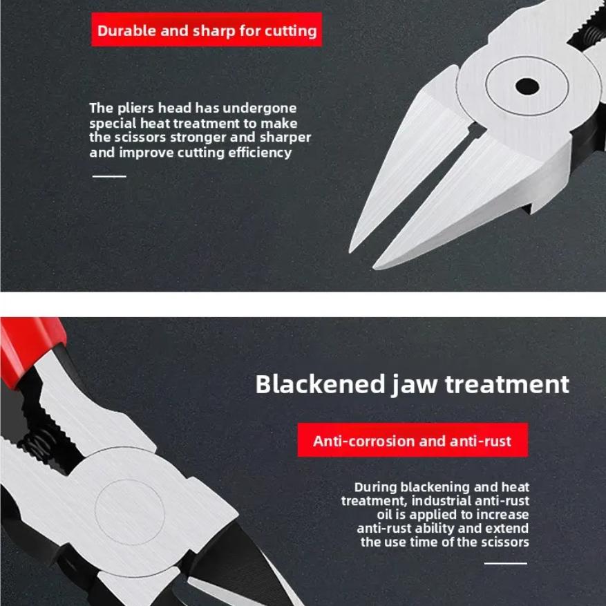 Sharp Diagonal Nozzle Pliers Electronic Cutting Tool for Plastic Gate Metal Wire Cable Precision Flush Cutter for DIY Repair