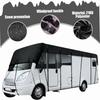 RV Roof Cover, Heavy Duty Waterproof & UV Resistant Trailer Cover, Camper Cover for Class A/B/C Motorhomes, Trailers, Campers