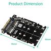 2 In 1 M.2 NVMe SATA U2PCB M.2 NVME SSD Key M Key B SSD To U.2 SFF-8639 Adapter PCIe M2 Converter Desktop Computer Parts