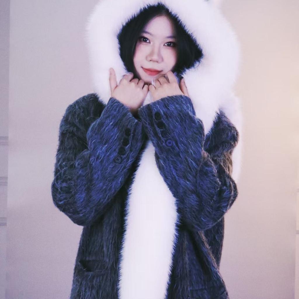 Neuer Pelzimitat Fuchshaar Vergrößerter Verdickter Hut Winter Flauschiger Hut Großer Kopf Schal Zum Warmhalten