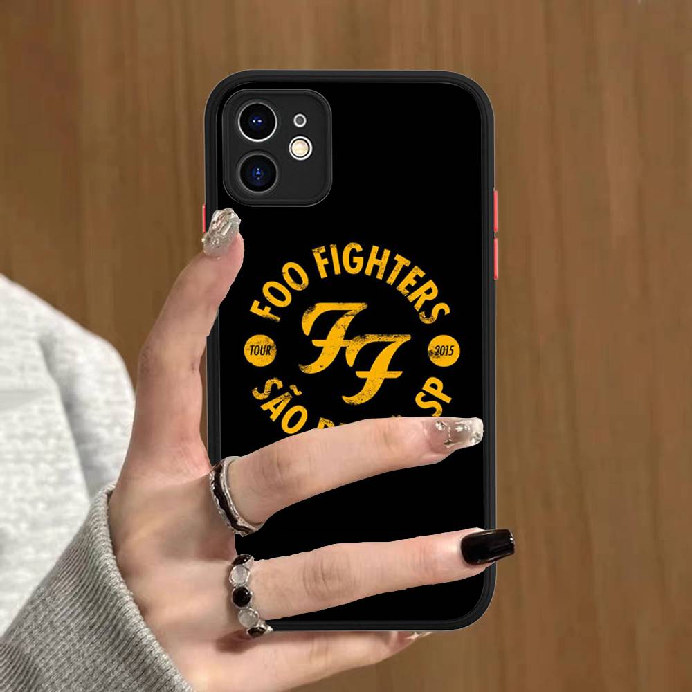 

F-Foo F-Fighters Band For IPhone 16 15 14 Plus 13 12 11 Pro Max X XS MAX Translucent Matte Shockproof Cover iphone Xs Max