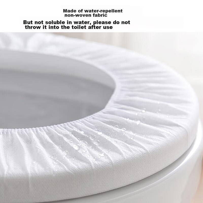 BWNK Disposable Toilet Seat Covers, Double-Layer Non-Woven Thickened Seat Protectors, Hotel Travel Toilet Seat Covers, Pack of 50