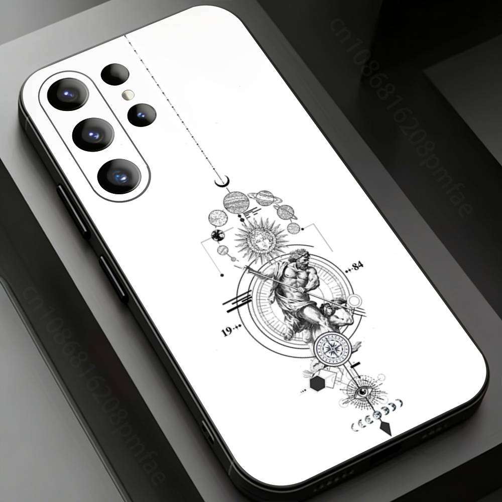 Compass Phone case for Samsung Galaxy S24,25,26,23 22,21,S20 Plus Ultra FE soft fundas cases