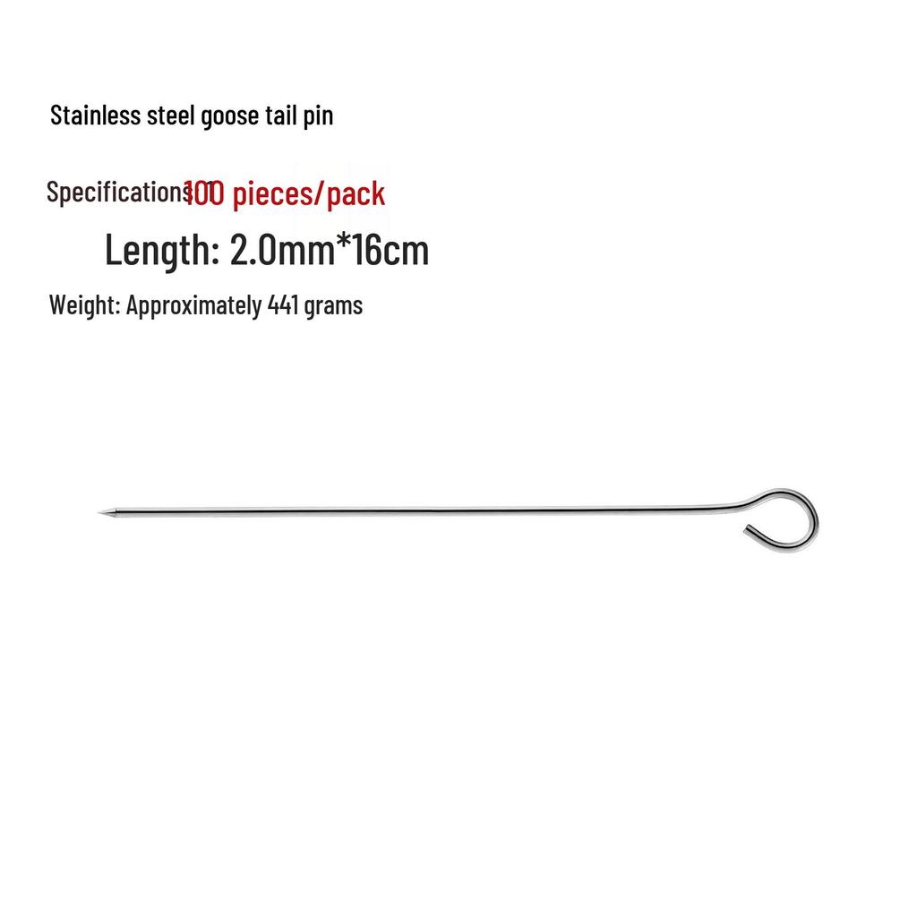 Stainless Steel Needle Skewers for Duck Neck, Goose Tail, and Spicy Chicken Sealing