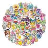50Pcs Waterproof Hawaiian Cartoon Stickers VSCO Style for Laptop Outdoor Decoration