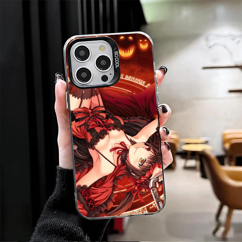 Date A Live Tokisaki Kurumi Soft Phone Case for iPhone 15 16 17 Pro Max 17Air 16E 14 Plus 13 12 Mini Shockproof Cover Back Shell