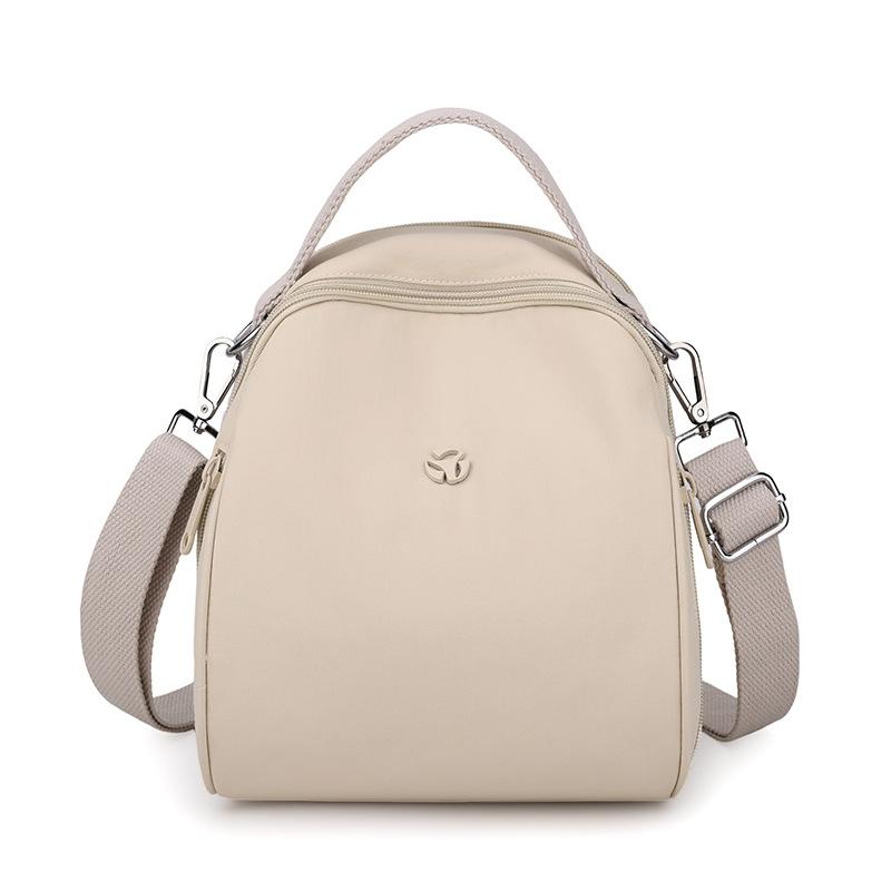 

Женская многофункциональная сумка через плечо кроссбоди однотонная сумка-тоут дорожная сумка нейлоновый маленький рюкзак бежевый