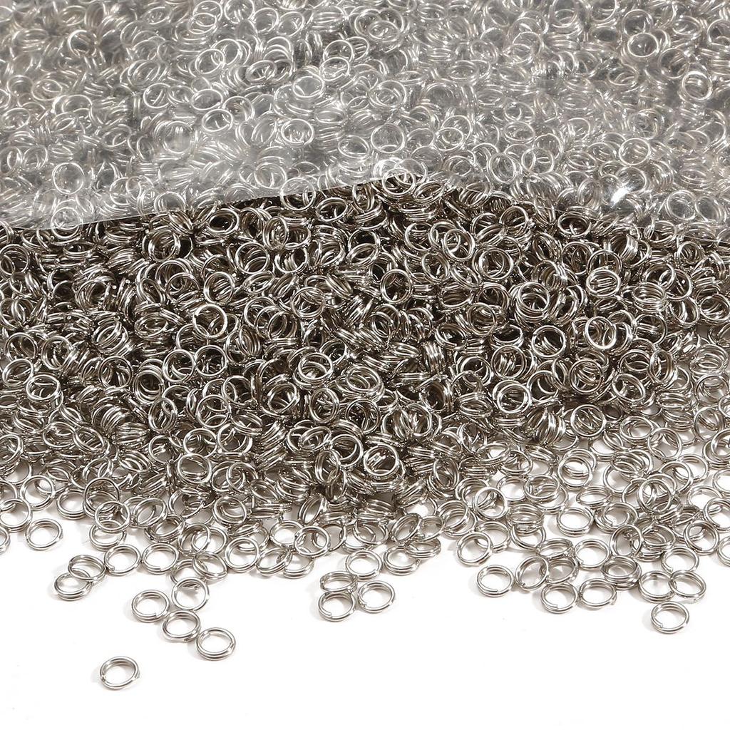 200-500Pcs Iron Double Ring Jump Ring For DIY Necklace Bracelet Jewelry Making Craft Accessories
