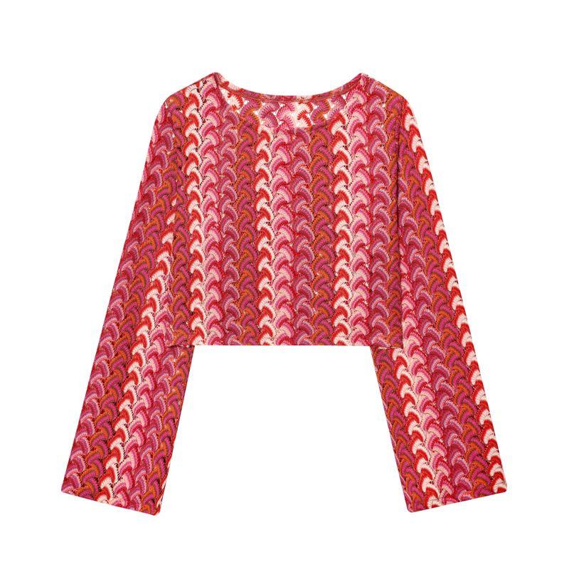 Araltay New Arrival Women's Clothing Fashion Style Fashion All-Match Casual Crochet Knitting Long Sleeves Tops Knitting Pants