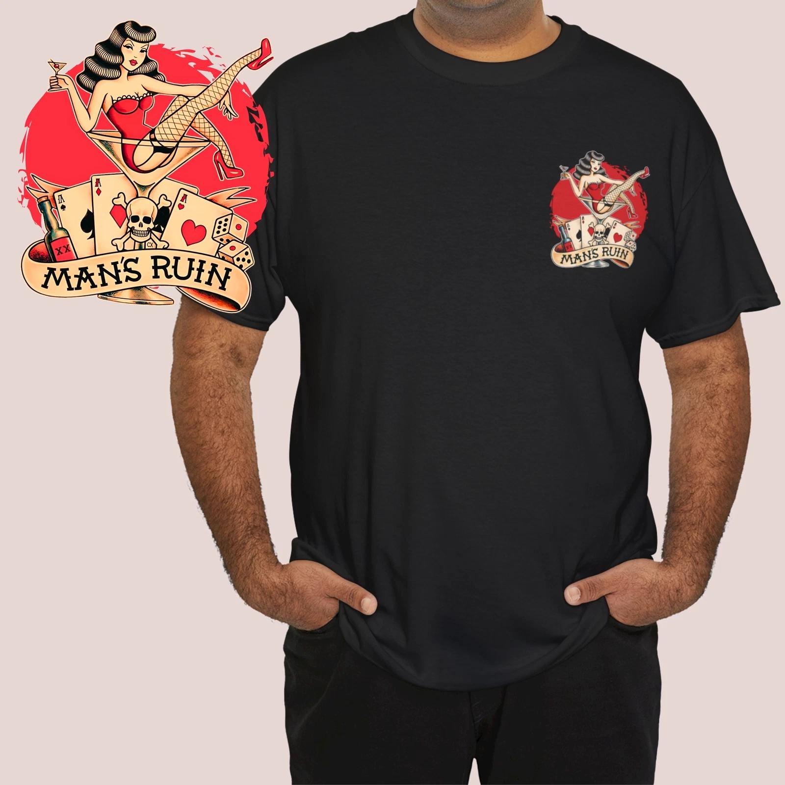 

Sin City Poker Man s Ruin T-Shirt Las Vegas Lucky Tee Urban, Bella + Canvas 3001 3XL